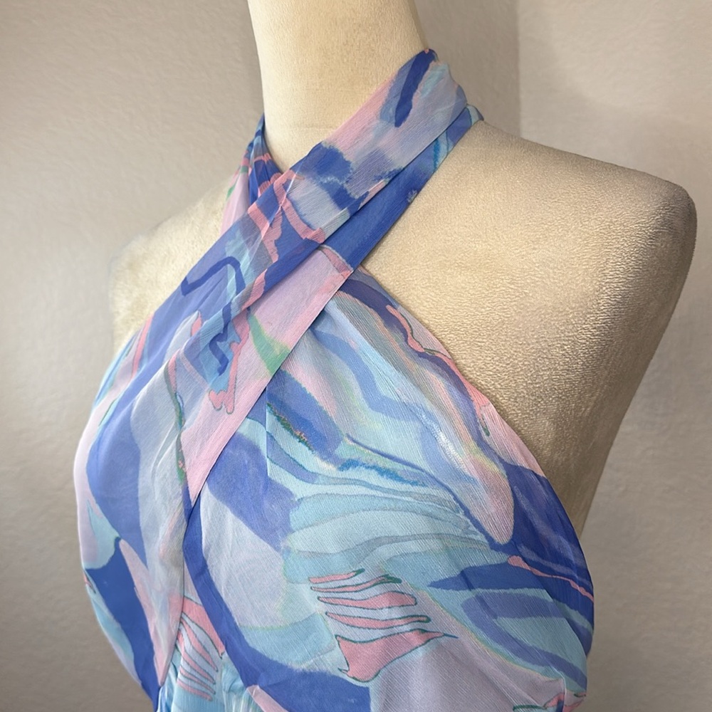 French Connection Dalla Verona Smocked Halter Top Size Large NWT - Picture 10 of 15